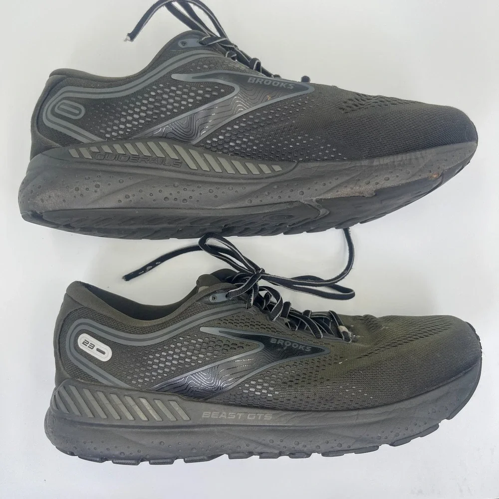 Brooks Beast GTS 23 1104014E041 Sneakers Mens US 12 Green Mesh Running Shoes
